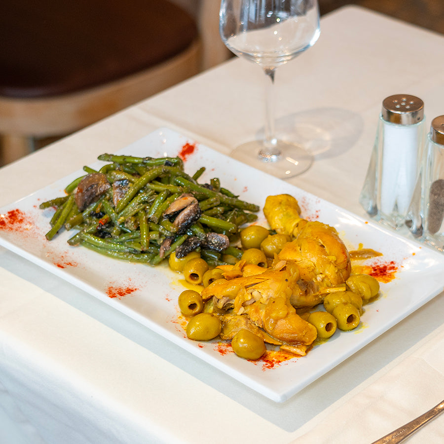 Tajine Poulet citron aux olives