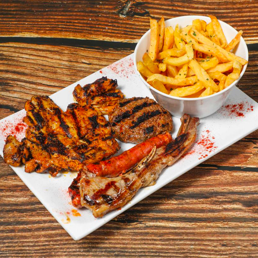 Grillades mixte 1 personne en complet